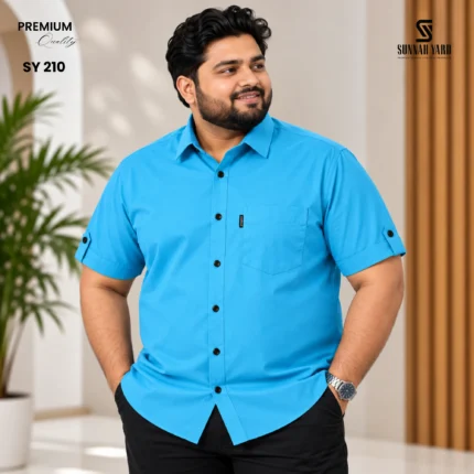 Premium Half Sleeve Shirt (Ocean Blue) SY 210