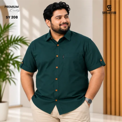 Premium Half Sleeve Shirt (Green) SY 208