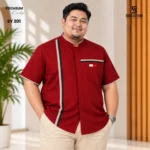 Premium Half Sleeve Shirt (Maroon) SY 201