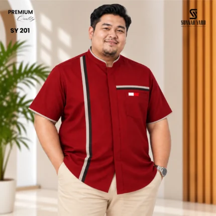 Premium Half Sleeve Shirt (Maroon) SY 201