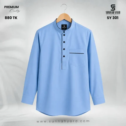 Premium Full Sleeve Katua Sky Blue