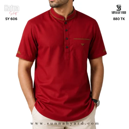 Half Sleeve Katua Maroon