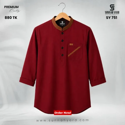 Premium Full Sleeve Katua Maroon