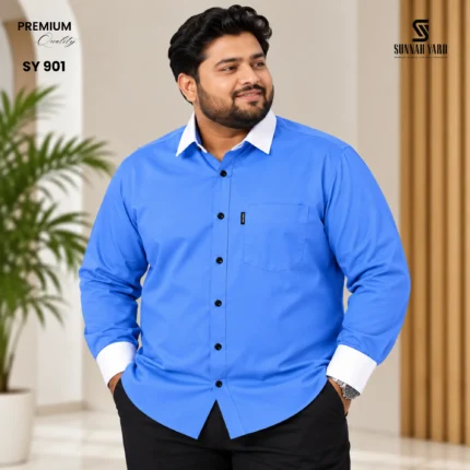 Premium Full Sleeve Shirt (Sky Blue) SY 901