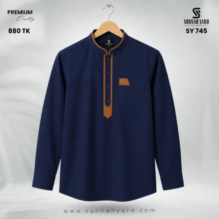 Premium Full Sleeve Katua Navy Blue