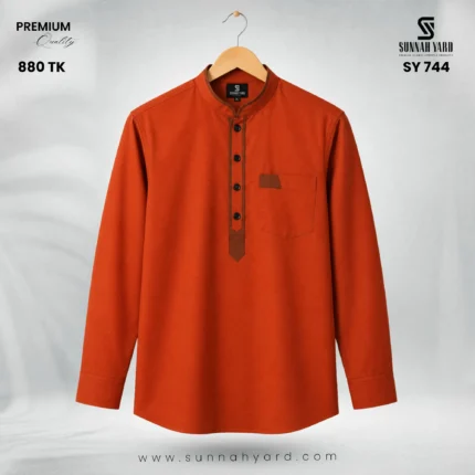 Premium Full Sleeve Katua Orange